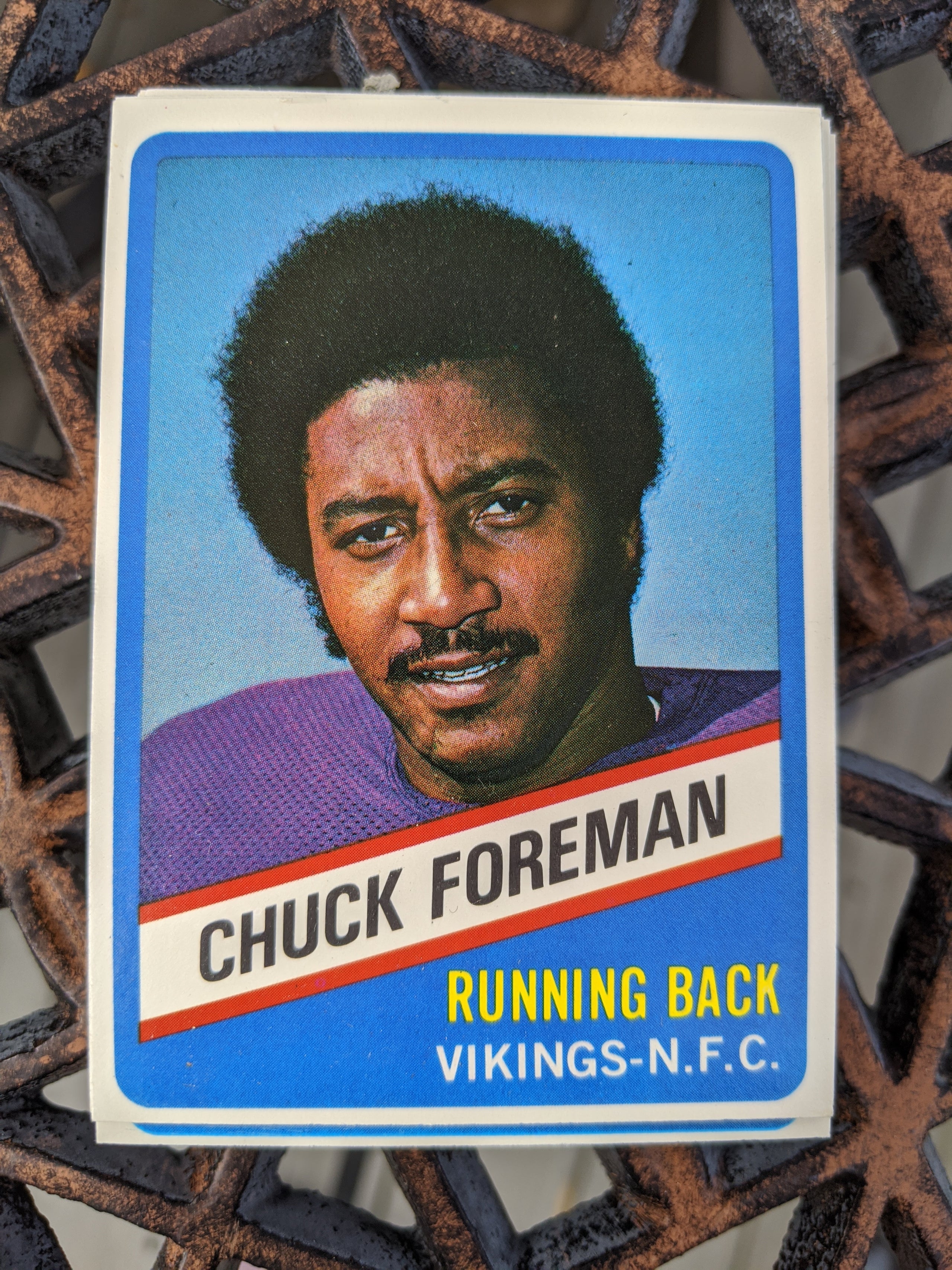 VINTAGE Chuck Foreman #44 Minnesota Vikings AUTOGRAPHED 8x10 Photo #4, VERY  NICE